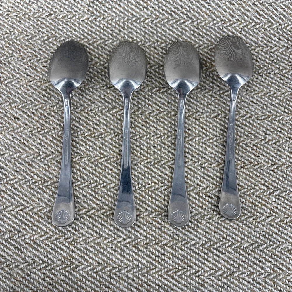 Reed & Barton Select Seychilles Seashell Stainless Steel 4 Tablespoons